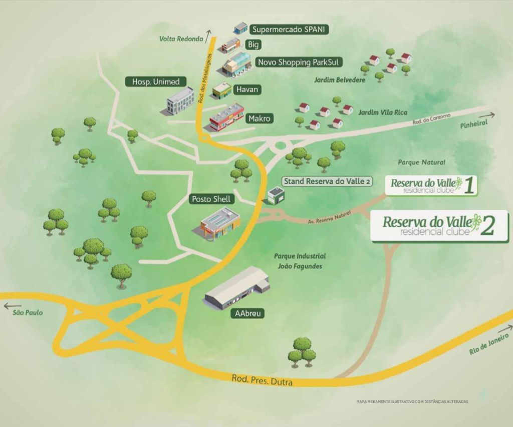 Mapa Reserva do Valle